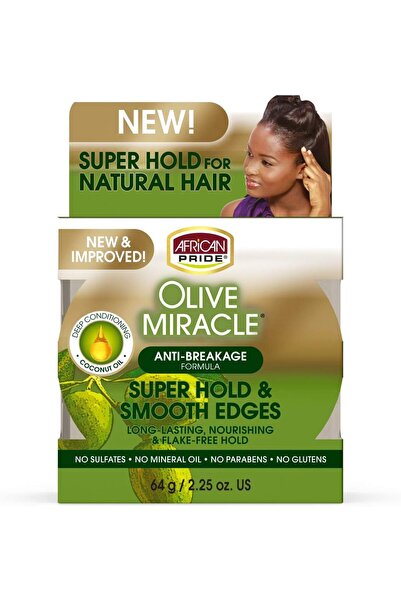 african pride جل الشعر أوليف ميراكل ذو الحواف الناعمة والحريرية، 2.25 أونصة (...