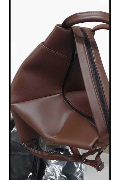 NahitaTyana Genuine Leather Women's Backpack Brown