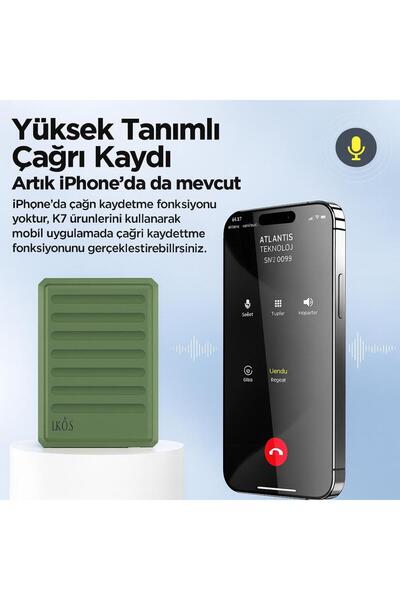 ATLT ATLANTİS İKOS K7 2 SİM KART DESTEKLİ 4G ADAPTÖR KAPANAN CİHAZLAR İOS İPHONE ÇAĞRI/SMS/WİFİ/HOTSPOT/SES KAYIT