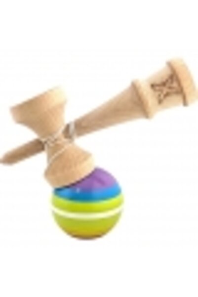 OEM Kendama X Original, Professional, Wooden, Super Sticky, 18 cm, Multicolor