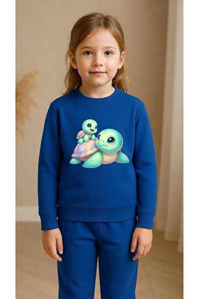 playwear Set pentru copii Hanorac cu imprimeu SWEET TURTLE pentru fete și băi...