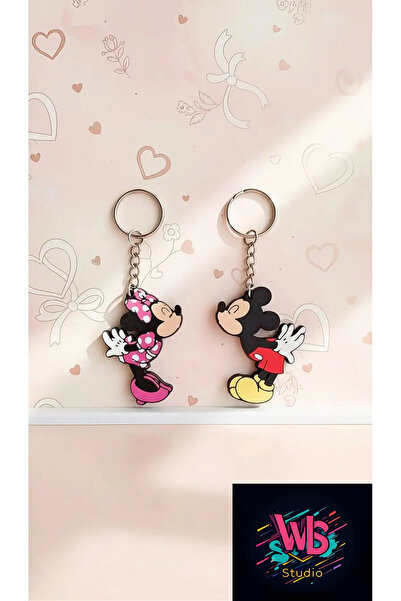 WLS studio Minnie & Mickey Mouse Çift Anahtarlığı