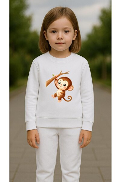 playwear Set pentru copii Hanorac cu imprimeu DAL MONKEY pentru fete și băieț...