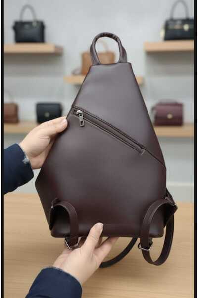 NahitaTyana Genuine Leather Women's Backpack Brown