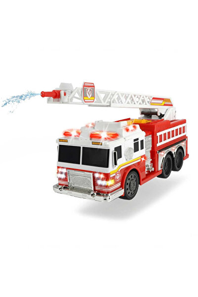 TOYFEST Dickie Toys Fire Commander Fire Truck Toy with Light, Sound, Water Spray and Long Ladder