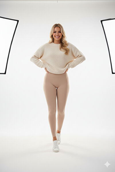 SAUNA SUIT ÜNİSEX Termal Tayt İçi Peluş Sıcak Tutan Yüksek Bel Kışlık Esnek G...