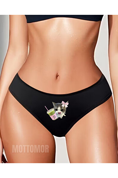 MOTTOMOR Chiloți din bumbac pentru femei material elastic dintr-o singură pie...