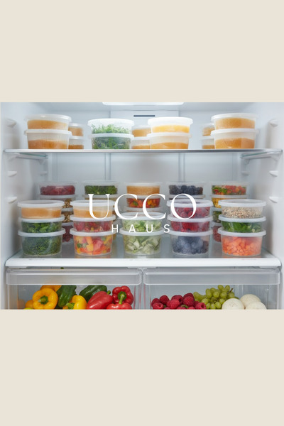 UCCO 10 Pieces 250 ml Sauce Bowl with Leak-Proof Lid, Ice Cream Container, Storage Container, Broth, Bone Broth Kitchen Organizer