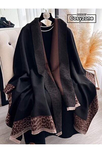 lamsat fn Reversible faux cashmere scarf, one piece, Color Block, thick and warm for autumn/winter