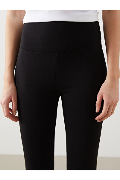 LC Waikiki Women's Black Elastic Waist Leggings