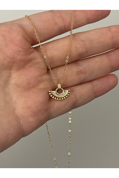 ds denizden silver Gümüş yelpaze kolye - 45 cm