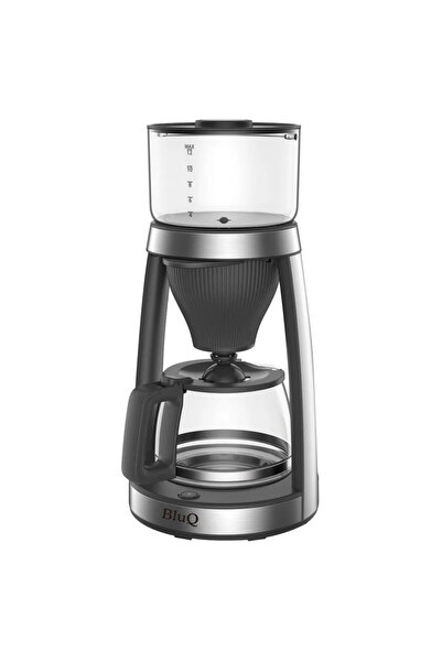 BOLKUR KURUYEMİŞ Blockio Coffee Maker 1.5L with Glass Carafe, Anti-Drip, 900W