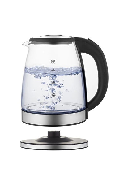 Crown Crw-7204 1500W 1.8 Liter Glass Tank Water Heater Kitchen Kettle