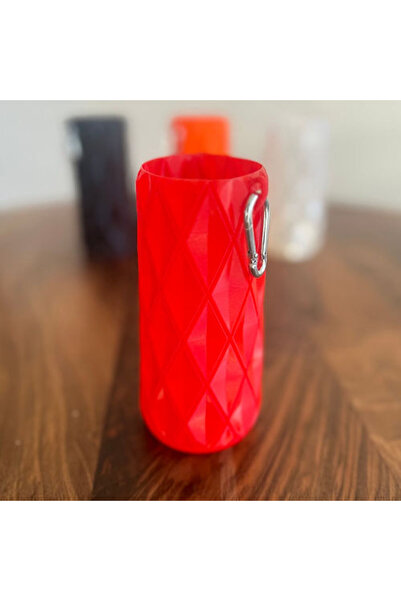 Mottopi Kırmızı Elmas Desen Bira Kılıfı Termos Özellikli Sogutucu