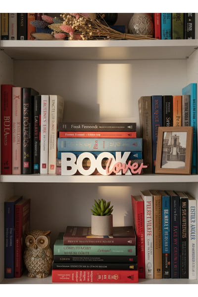 craftopya Book Lover Kitaplık Süsü- Dekor
