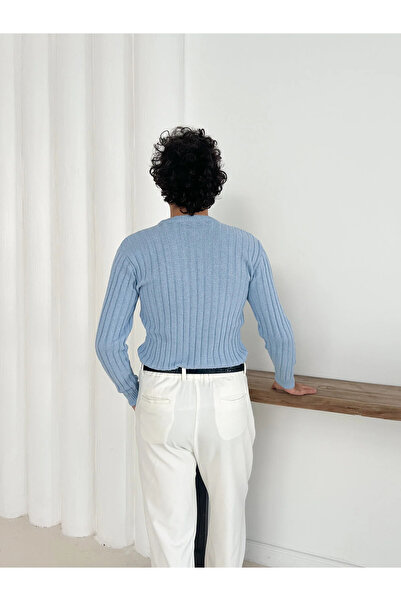 pepule Зимовий в'язаний светр з велосипедним коміром