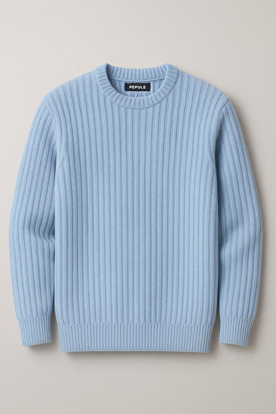 pepule Зимовий в'язаний светр з велосипедним коміром