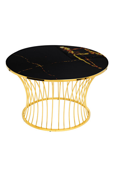 Moora Coffee Table / Living / Gold/Silver / Marble