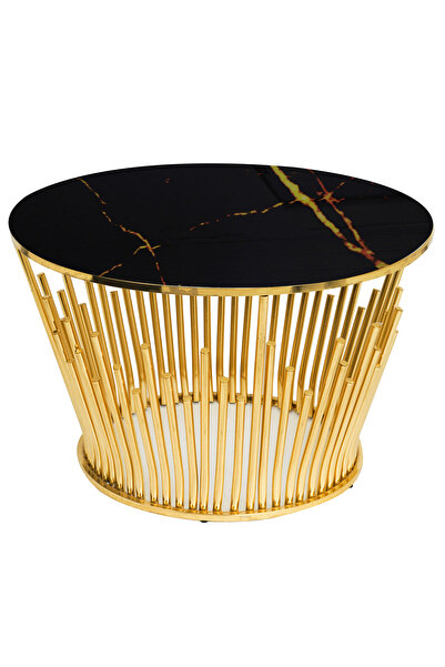 Moora Coffee Table / Living / Gold-Silver / Marble