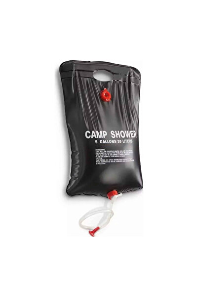 CAMP ACTIVE دش تخييم محمول يعمل بالطاقة الشمسية بسعة 20 لترًا