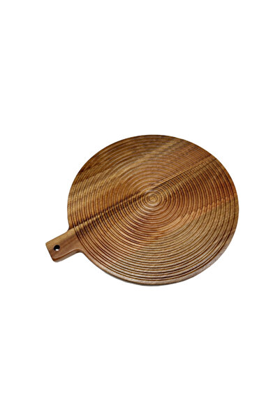 Bien Servi Top Lines Round Acacia Wood Bread Board