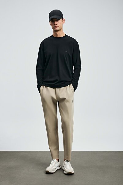 Lufian 112020056 Victor Long Sleeve T-Shirt Men's T-Shirt Black