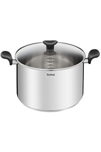 TEFAL قدر رئيسي من الفولاذ المقاوم للصدأ مع غطاء 28 سم
