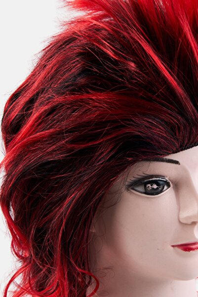Bristol Novelty Foxy Rocker Red Halloween Wig, Red