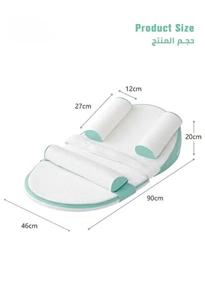 Generic Baby Nursing Pillow Newborn Anti-Spit-Up Inclined Cushion Memory Foam Breastfeeding Pillow,green
