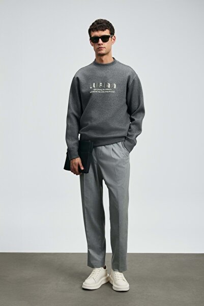 Lufian 112030178 Oracle Men's Sweatshirt Gray