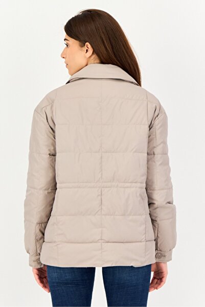 Andrew Marc Women Quilted Puffer Jacket, Taupe
