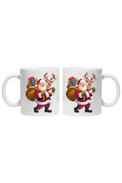 CRD PRINT Personalized mug with 'Funny Santa' print, model 14,