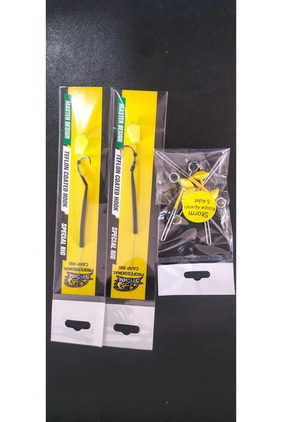 Storm 5 li Paket Küspe Aparatı + Sazan Rig