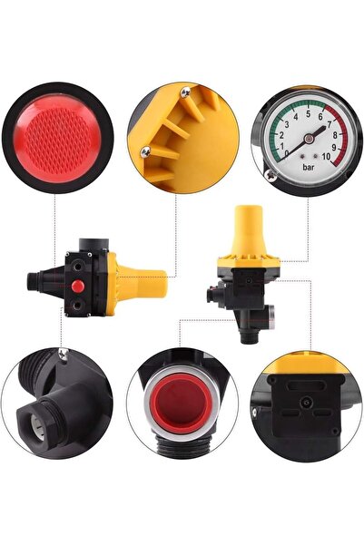 Alim Pressure kit for water pump, Vertical 1.5-3.0 bar 220-240V, includes check valve & wire