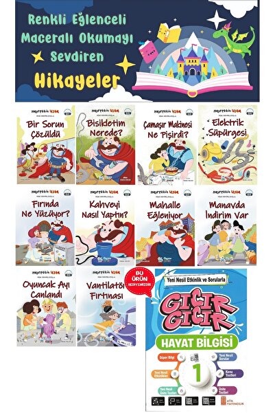 Üçgen Yayıncılık 1.Sınıf Hayrettin Usta Hikaye Seti (16 Sayfa) - Hayat Bilgis...