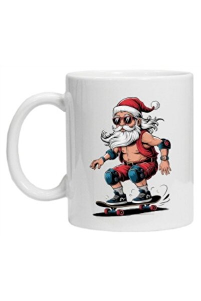 CRD PRINT Personalized mug with 'FUNNY SANTA' print, model 6,
