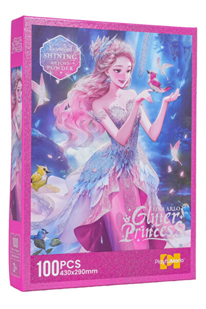 DAT Glitter Princess 100-Piece Jigsaw Puzzle for Kids – Magical Princess Puzzle Toy for Girls, Ages 3+