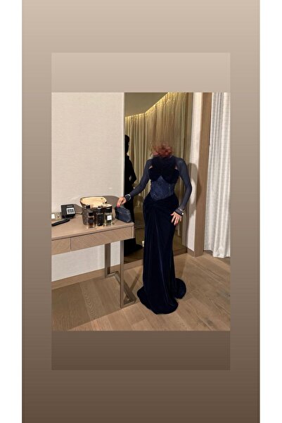 FAKHM AL SAWAR Elegant winter velvet corset dress