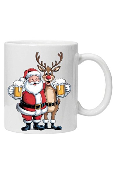 CRD PRINT Personalized mug with 'Funny Santa Claus' print, model 3,