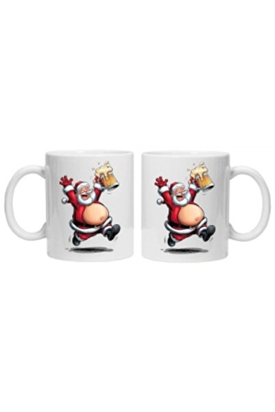 CRD PRINT Personalized Mug with 'Funny Santa' Print - Model 8 (CRD PRINT)