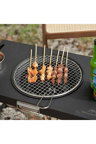 Generic Portable Charcoal Grill Table – Foldable, Easy to Carry BBQ Grill for Camping & Backyard Parties