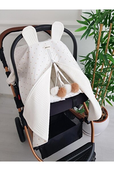 ilkimbebe Puanlı Çift Katlı Minderli Puset Örtüsü