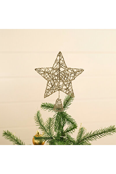 Karaca Home New Year Yılbaşı Wire Star Ağaç Başlığı Gold