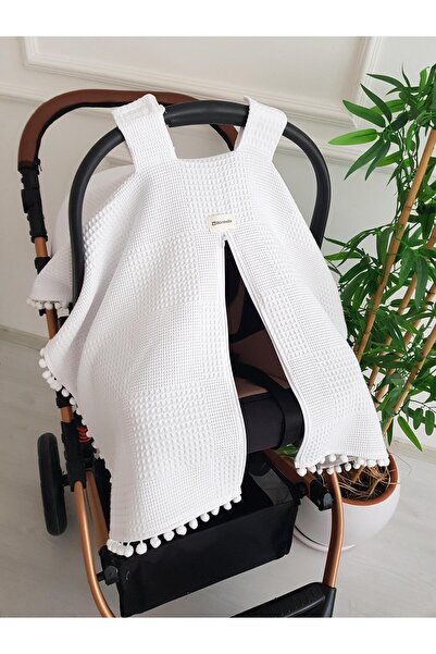 ilkimbebe غطاء عربة أطفال من طبقة واحدة من قماش البيكيه