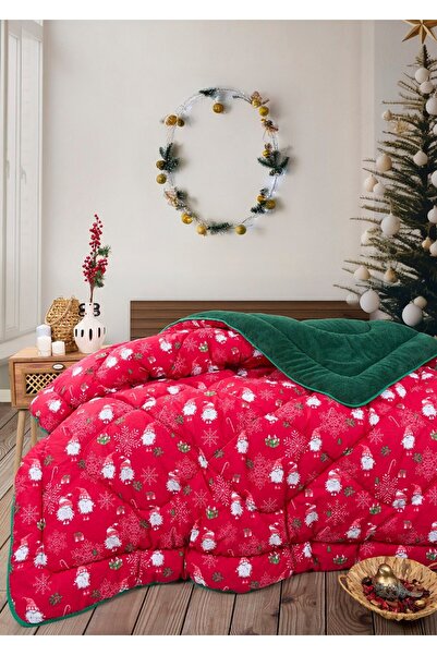 Sudemhome Double Size 100% Cotton Christmas Themed Welsoft Quilt Christmas Gift Quilt 195 X 215 cm