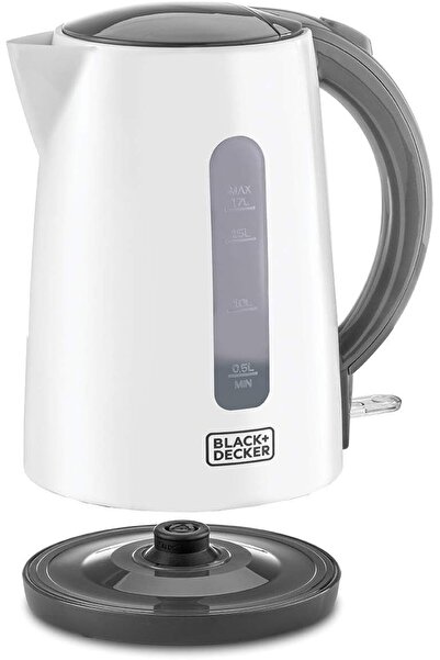 Black&Decker Cordless Electric Kettle, 2200W, 1.7L Capacity, Quick Boiling, Lightweight Design, 360° Swivel Base.