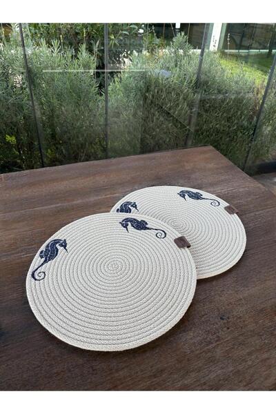 Home Inn Home Textile طقم من قطعتين من مفارش المائدة الأمريكية المطرزة بنقش ا...