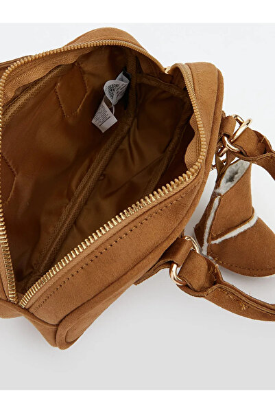 LC Waikiki Lcw Accessories Brown Suede Look Women's Shoulder Bag