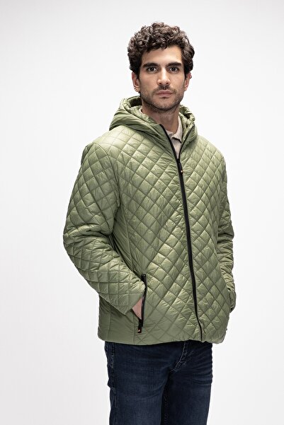 Bad Bear Shang Pale Green Puffer Hooded Men's Coat