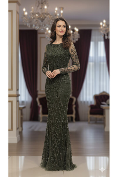 SEDRA TEKSTİL Işıltılı Taş ve Boncuk İşlemeli Uzun Kollu tasarım Bisiklet Yak...